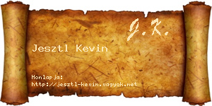 Jesztl Kevin névjegykártya